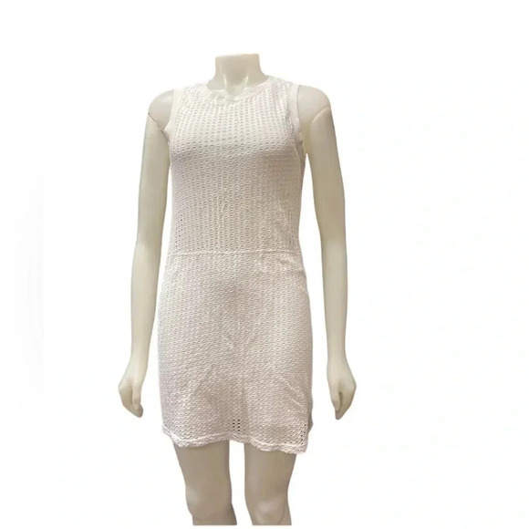 Fabletics Bryce White Mesh Mini Dress  Size Small - Picture 4 of 9